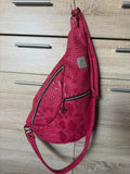 CrossbodyBag/ Sling Bag /  Umhängetasche - Farbe Pink - Sneak Optik
